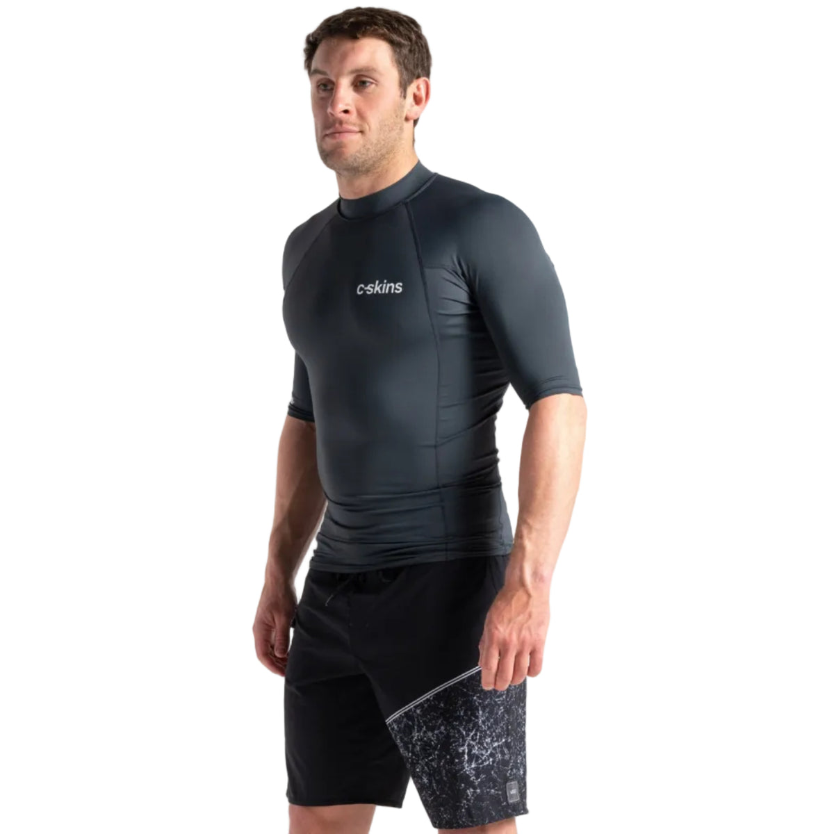 C-Skins UV Basics Men's Short Sleeve Vest in grey