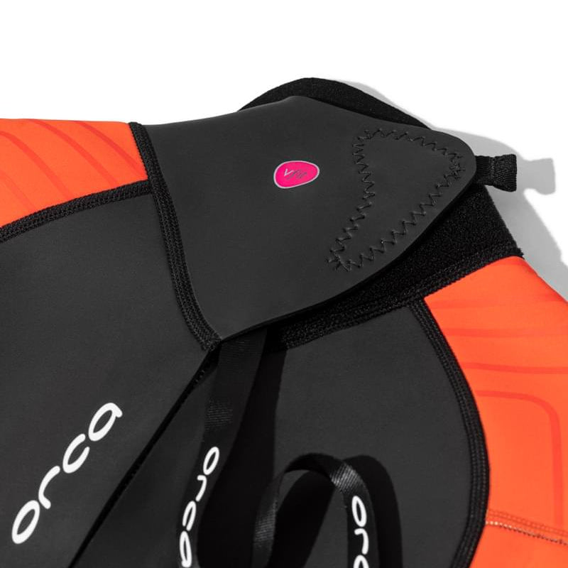 Orca Vitalis Hi-Vis Women's Openwater Wetsuit 2026 - Black/Orange