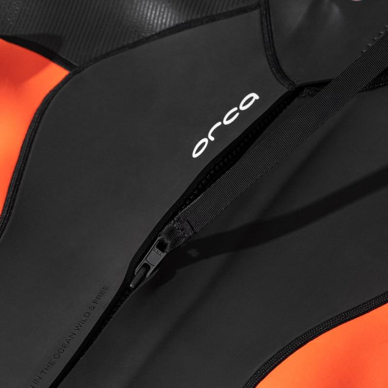 Orca Vitalis Women's Openwater Shorty Wetsuit 2026 - Black/Orange