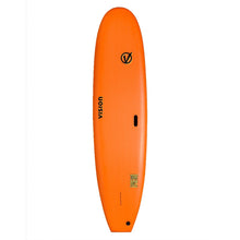 Vision VCT Shoot Out 7'0" Softboard - Orange/ Flash Green - Top