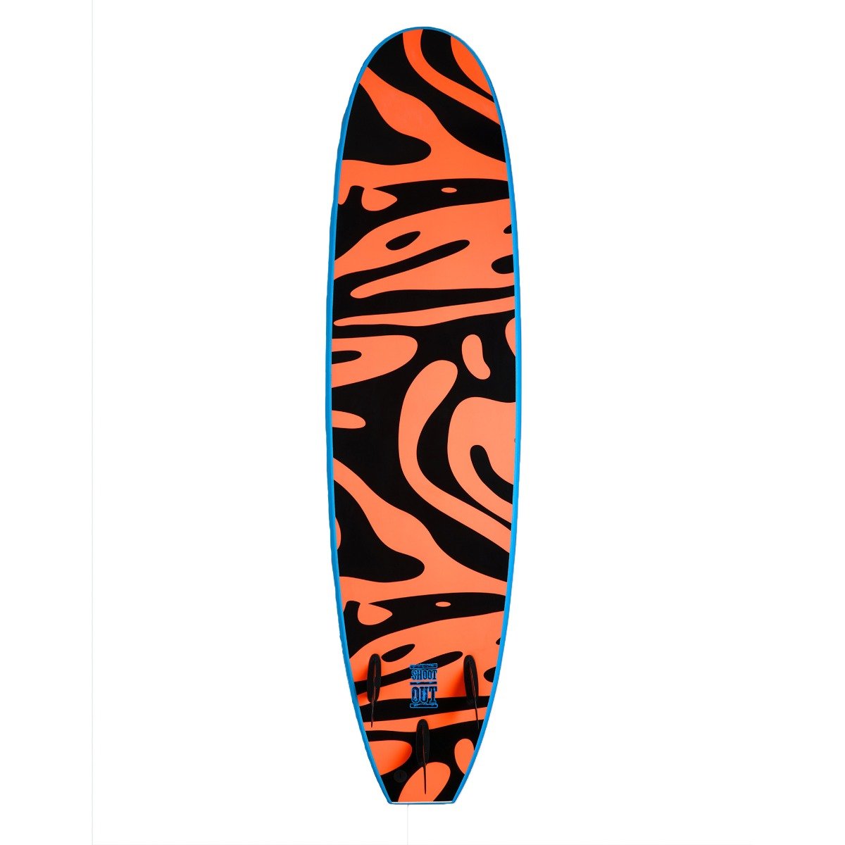 Vision VCT Shoot Out 8'0" Softboard - Cyan/Warm Red - Full View