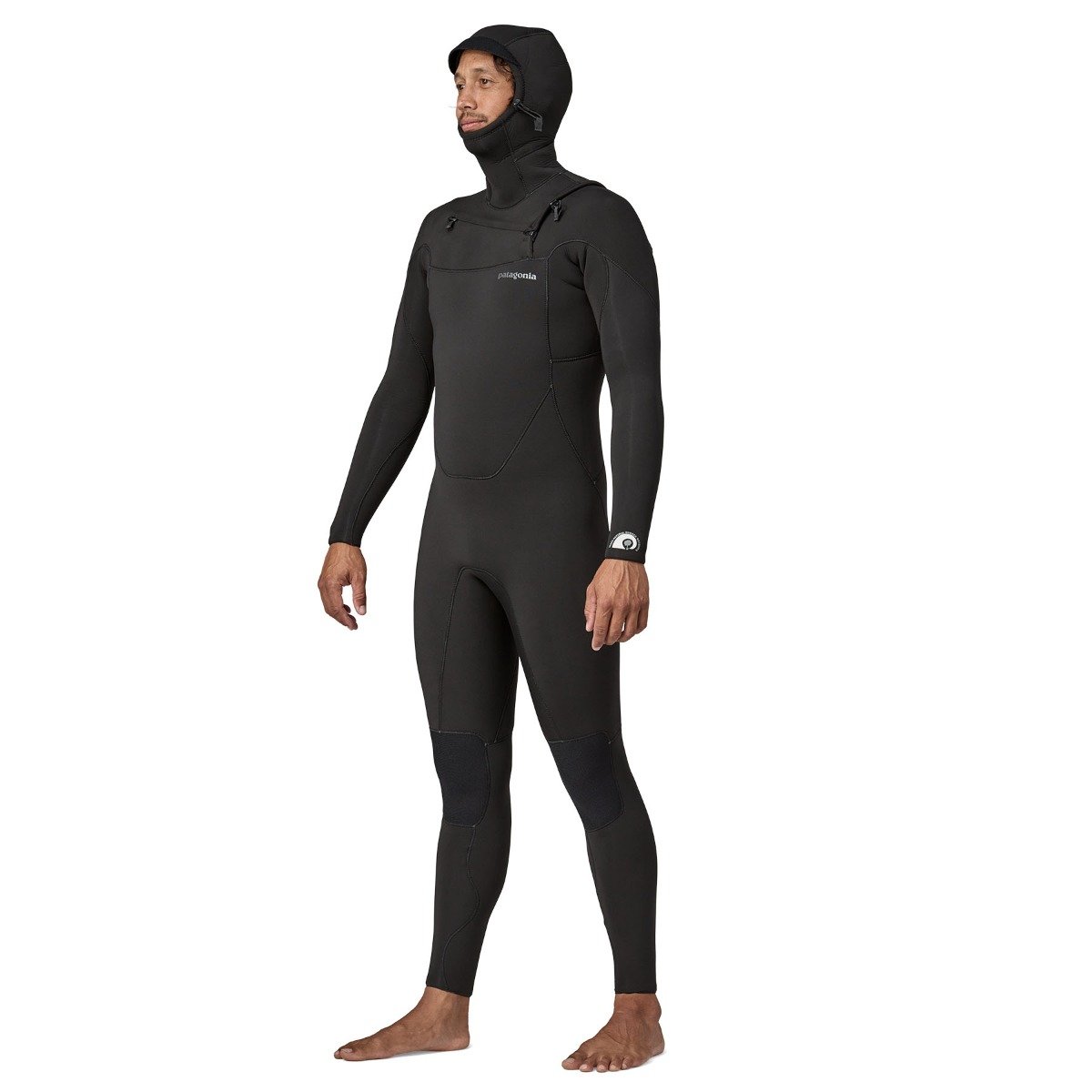 Patagonia R5 Yulex Regulator 6.5/5mm Men's Chest Zip Hooded Wetsuit 2025 - Black