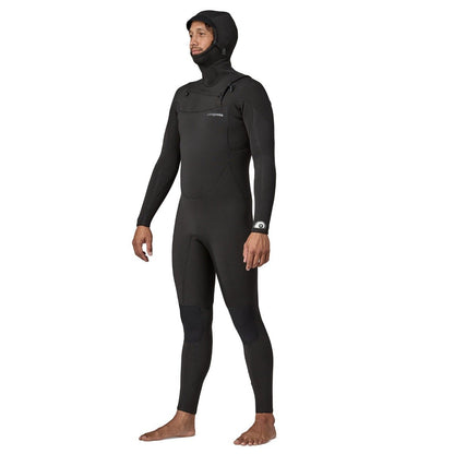 Patagonia R5 Yulex Regulator 6.5/5mm Men's Chest Zip Hooded Wetsuit 2025 - Black