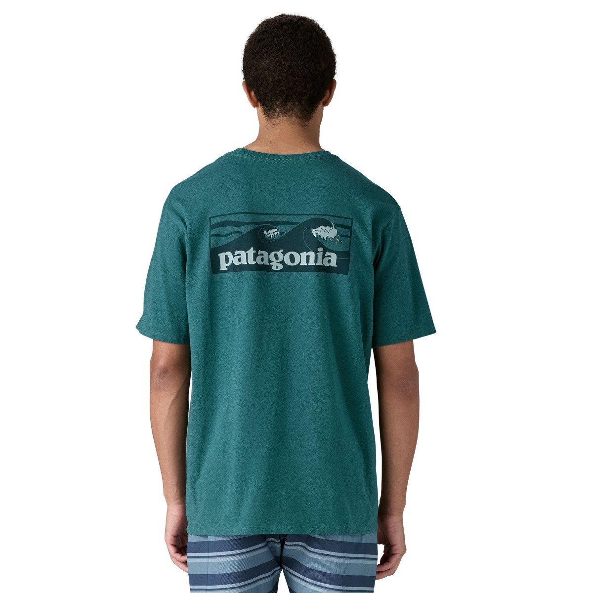 Patagonia Men's Boardshort Logo Pocket Responsibili-Tee - Wetland Blue